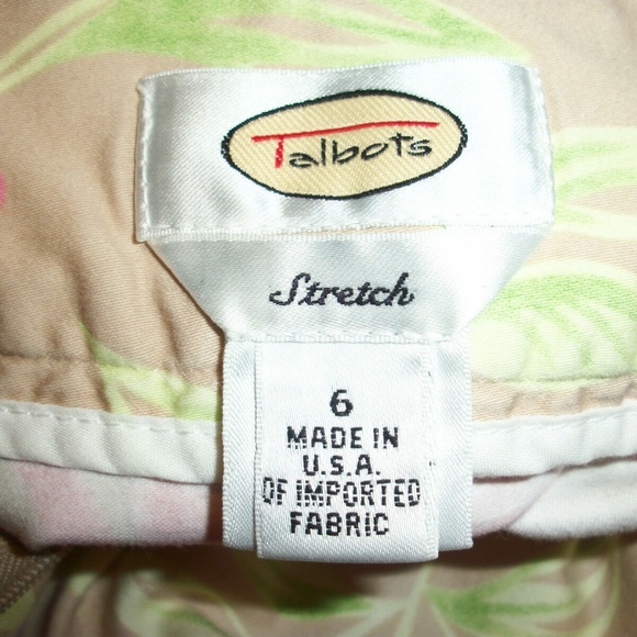 TALBOTS Straight Floral Skirt Size 6 - Picture 8 of 8